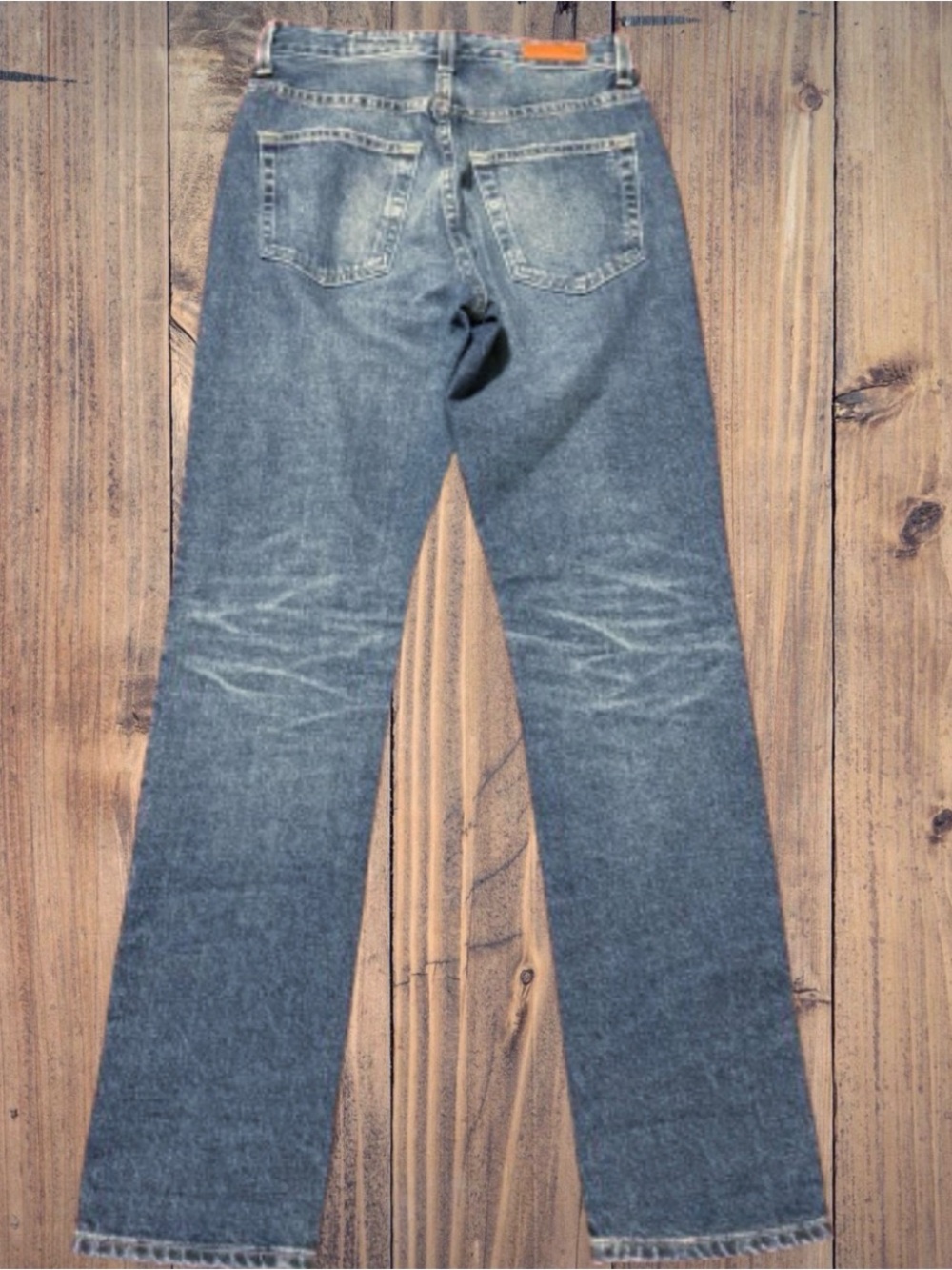 Ag Adriano Goldschmied Men's Light Blue Washed Straight Jeans - Picture 2 of 11